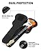 Donner 47 Inch Electric Bass Guitar Case, 0.4 Inch Thick Padding Sponge 600D Ripstop Waterproof Nylon Soft Electric Bass Guitar Gig Bag with 3 Pockets and Back Hanger Loop, Black
