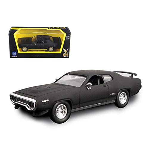 ロードシグネーチャー プリムス GTX 1971 1/43 Amazon | 1971 Plymouth GTX Matt Black 1/43 by Road Signature