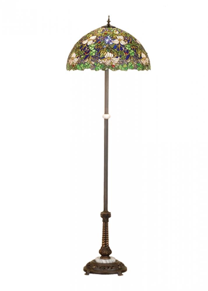 Meyda Tiffany 65445 Trillium Violet Floor Lamp 60 H