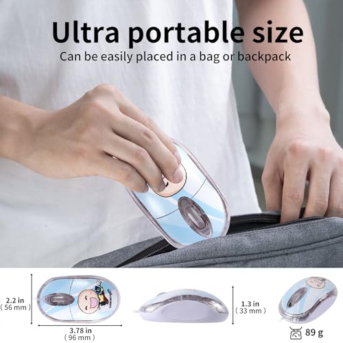 Ratón USB C para eliminar ruidos molestos con diseño compacto elec Space para tabletas 4