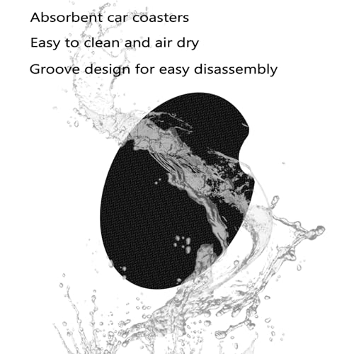 Portavasos para coche de caucho antideslizante, 2 unidades miniatura 5