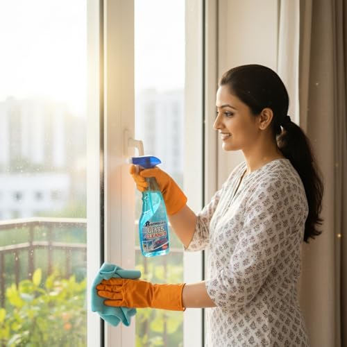 Image of Hommies Glass & Surface Cleaner Spray 500ml x2 Pack | Streak-Free Shine for Windows, Mirrors, Kitchen, Car | All-Purpose Multi Surface Cleaner No Residue
