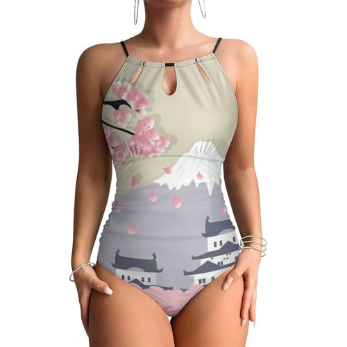 Château Japonais maillot de bain contrôle ventre amincissant pour silhouette galbée