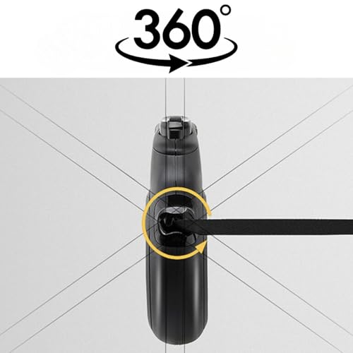 WOOFY Smycz dla dużych psów, 5 m (do 50 kg) – wytrzymała, wysuwana smycz z hamulcem szybkotnącym D-Lock, system Anti-Twist 360°, automatyczna smycz dla psa, wysuwana smycz z ergonomicznym uchwytem