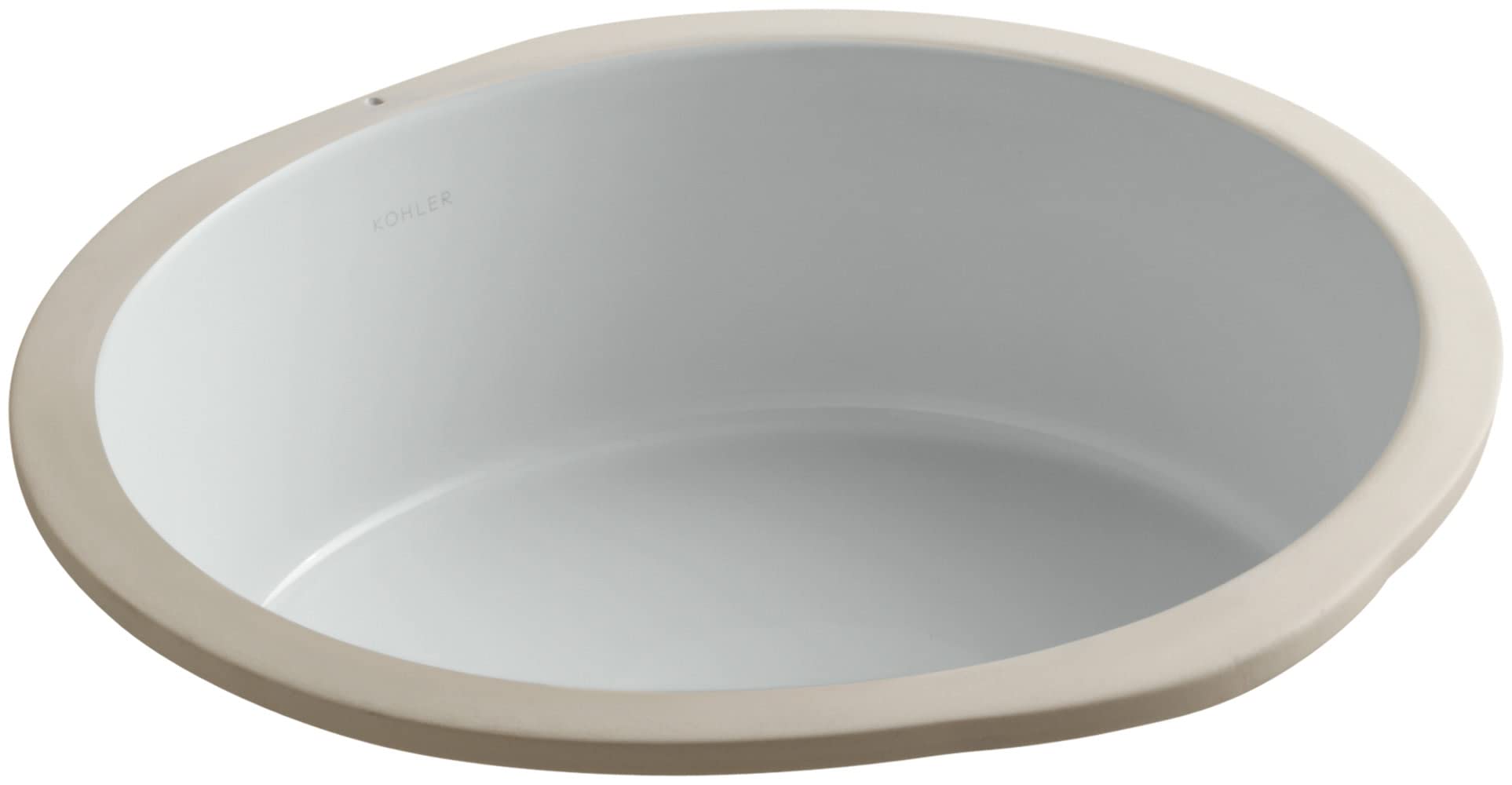 Lavabo rond sous comptoir Kohler pour nettoyer facilement le plan de toilette