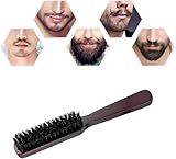 Natural Boar Bristle Beard Brush & Hair Scrub for Men – Includes Moustache Comb, Beard & Scalp Exfoliating Scrub for Soft - Image 3