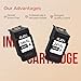 PG-240XL/CL-241XL Ink Cartridge Replacement for Canon 240XL 241XL Combo Pack for Canon 240 241 High Capacity for Printer Pixma MG3620 TS5120 MG2120 MG3520 MX452 MX512 MX532 MX472 (2 Pack)