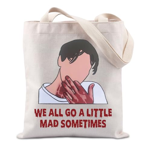 Sac fourre-tout films d'horreur en toile coton pour look gothique et cinéphile