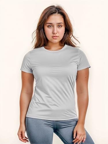 Multipack-Womens-Short-Sleeve-T-Shirts-Athletic-Exercise-Workout-Clothes-Running-Gym-Dance-Tops