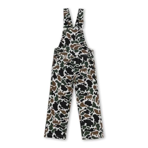 Yawoo Haan Toddler Girl Clothing Camo Denim Overall Jumpsuit