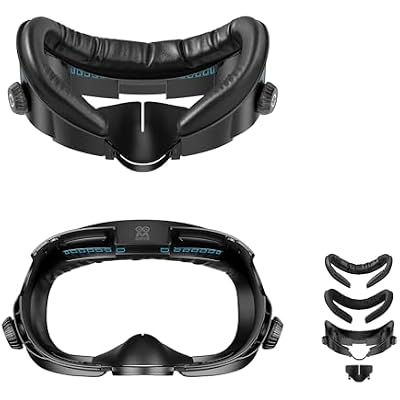 AMVR FC4 Upgraded Face Cover Pad Facial Interface Compatible with Meta/Oculus Quest 3 Accessories, with Knob Adjustable, NOT Compatible with Meta Quest 3S Better for Halo Head Strap