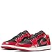 Air Jordan 1 Low Bred Patent Mens Lifestyle Shoes (Black/Vasity Red/White) Size 11
