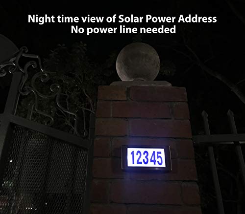 Solar Power Numbers House Address