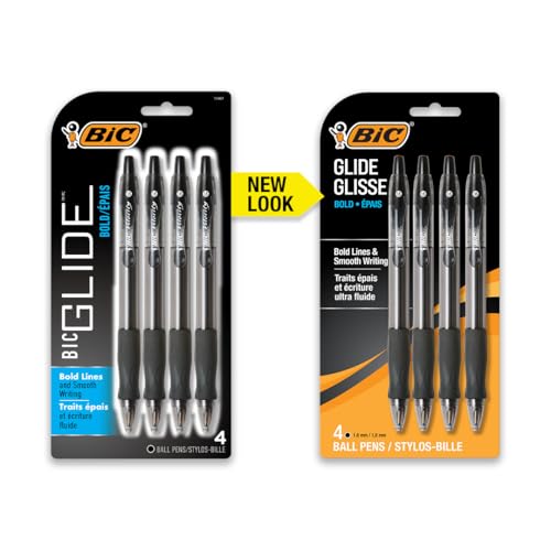 Image of BIC Velocity Bold Ball Pen, 1.6mm, Black, 4ct (VLGBP41-Blk)