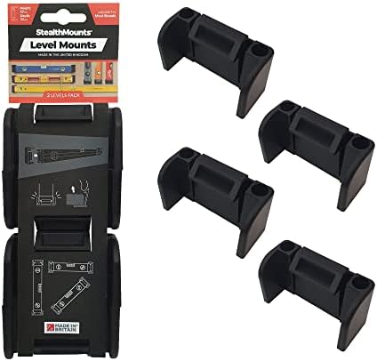 StealthMounts Universal Level Holder | Locking Level Mount Storage Clips All Brands (2 Pack)