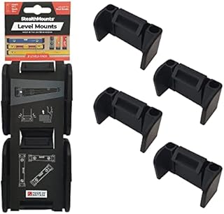 StealthMounts Universal Level Holder | Locking Level Mount Storage Clips All Brands (2 Pack)