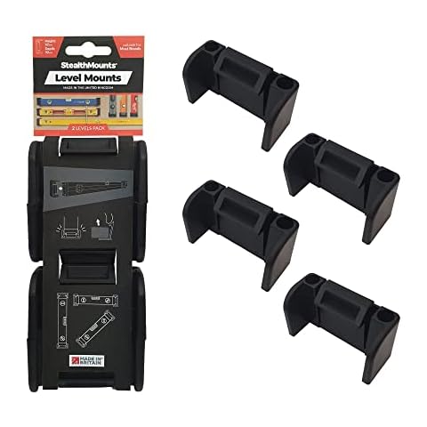 StealthMounts Universal Level Holder | Locking Level Mount Storage Clips All Brands (2 Pack) Cover