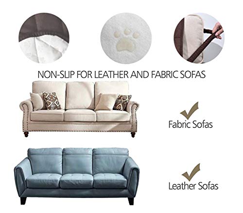 Ameritex Waterproof Nonslip Recliner Cover Christmas Decor Stay In Place, Dog Couch Recliner Cover Furniture Protector For Pets And Kids (Chocolate, 23'') #TOP2