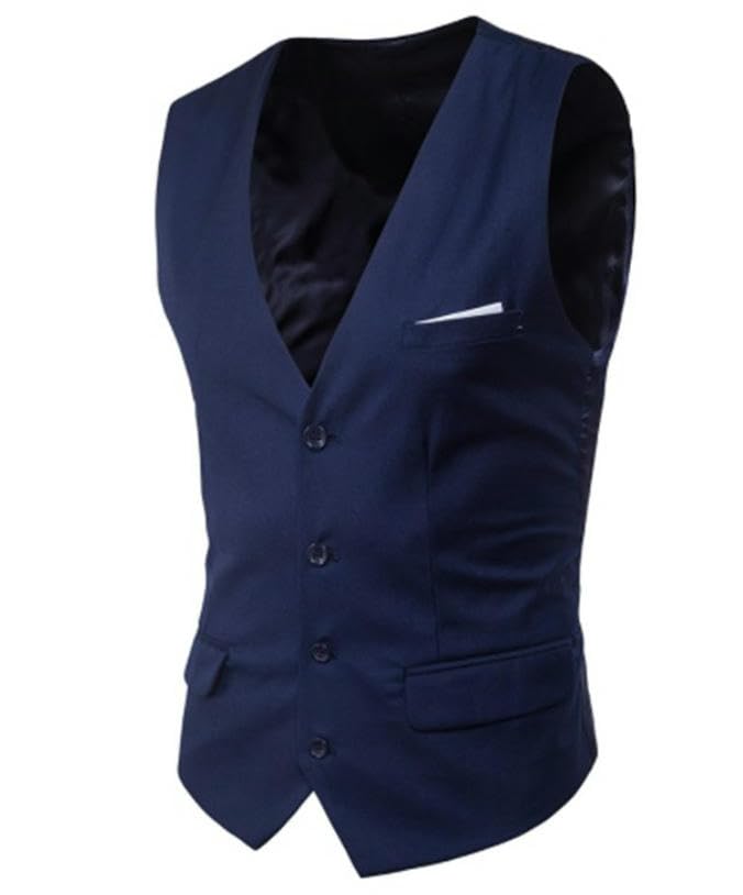 Chaleco de estilo coreano ajustado caballero para trajes de vestir modernos 6