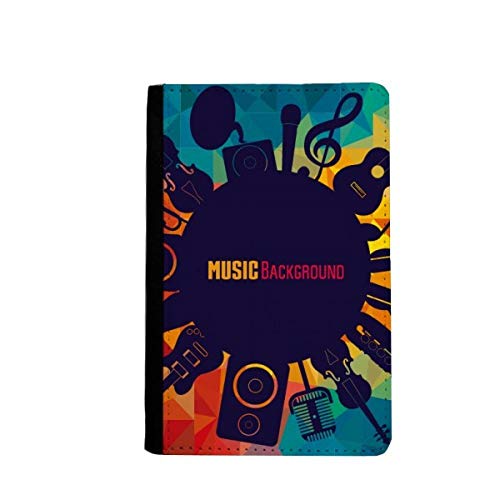 Étui passeport musique multicolore pour organiser vos documents de voyage avec style