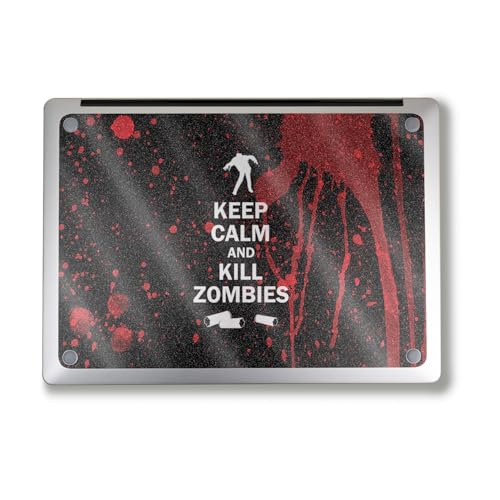 Image of Glossy Glitter Laptop Skin Compatible with Alienware M18 R2 (2024) - Kill Zombies - Premium 3M Vinyl Protective Wrap Decal Cover - Easy to Apply | Crafted in The USA by MightySkins