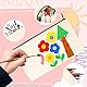 ZesNxj 5 Stück Taschen Zum Bemalen Für Kinder, DIY Blanko Stoffbeutel Inspirieren Malerei und Kreativität, Mäppchen Zum Bemalen, Kosmetiktasche Zum Bemalen