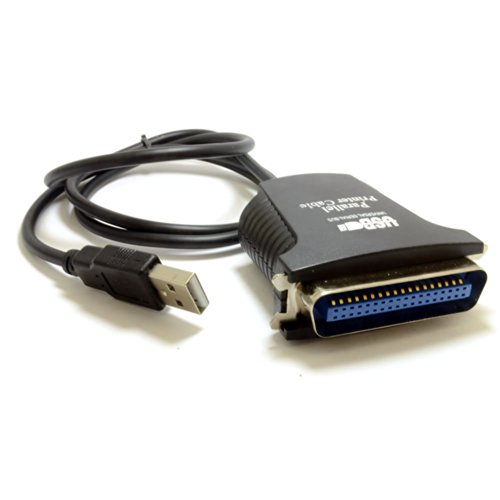 Image of USB 2.0 Male Plug to Parallel IEEE 1284 Printer Adapter Cable 1m [1 metres]