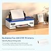 PUNEHOD DTF Transfer Film Roll - 13 X 328ft A3 Matte Clear DTF Film Roll for DTF Inkjet Printer, Direct to Film PET Heat Transfer Paper for T Shirts and All Fabrics (Size: A3+ Roll, 13 x 328ft)