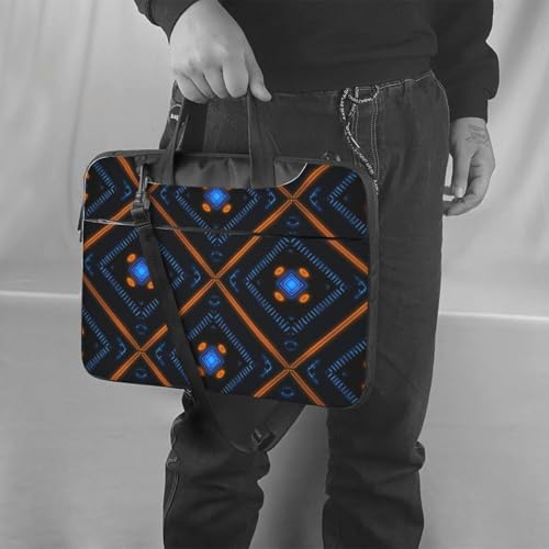 Maletín para portátil 15.6 pulgadas impermeable azul y naranja miniatura 2