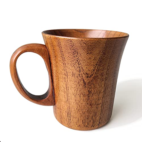 Taza de Madera Natural Jujube 300ml con Asa