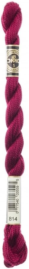 DMC Cotton Perle Thread Talla 5 814 - cada uno