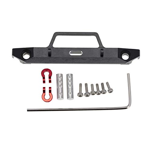 Treehobby Aluminum Alloy Anti-Collision Front Bumper Protective Bar for Axial SCX24 90081 1/24 RC Crawler Car Upgrade Parts