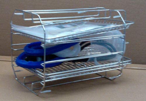 Metal instrument rack for autoclave