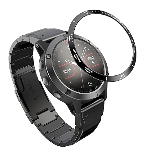 Cadran acier Garmin Fenix 5X Plus finition Agate luxe