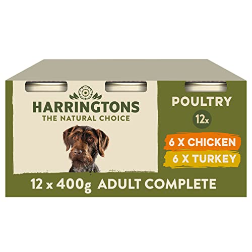 Harringtons Grain Free Hypoallergenic Wet Dog Food Cans 12x400g - Poultry Selection Box- Made with All Natural Ingredients