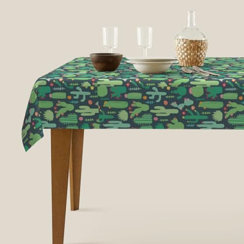 Nappe pour restaurant et décoration de table motif cactus lavable 152 x 228 - 8