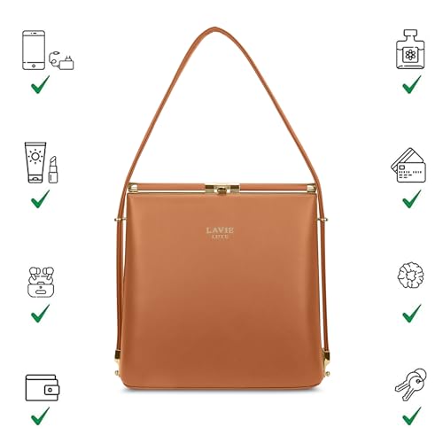 Image of Lavie Luxe Women's Glare Satchel Bag | Satchel Handbag for Work | Ladies Purse | Stylish Shoulder Bag | Gift for Women