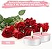 Howemon Pink Rose Scented Tealight Candles - 4 Hours - Giant 100 Bulk Packs - Smokeless Tea Lights for Valentine's Day, Weddings, Christmas, Home Decorative