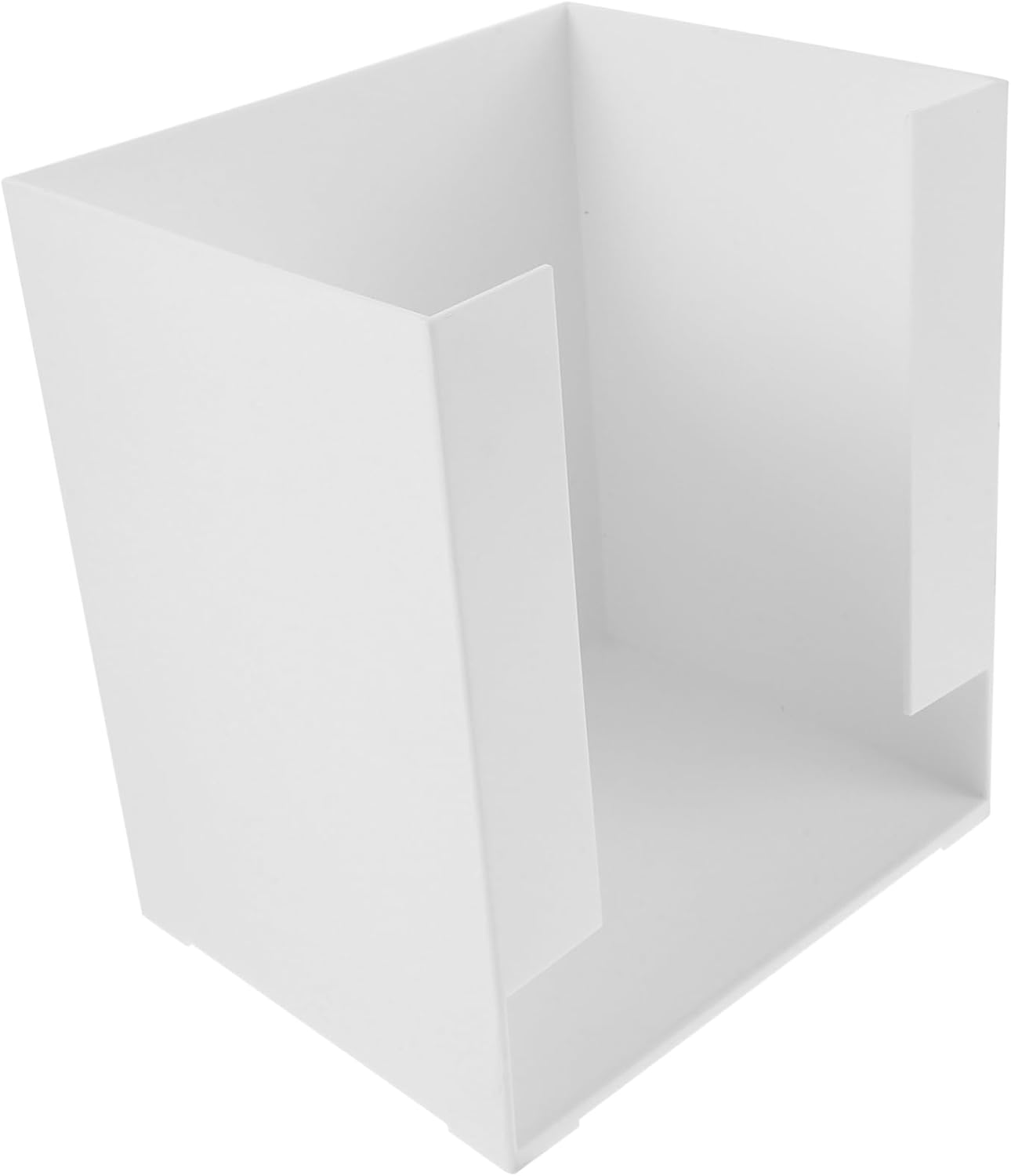 Zerodeko Desktop Storage Box Table Organizer Plastic Large Capacity White