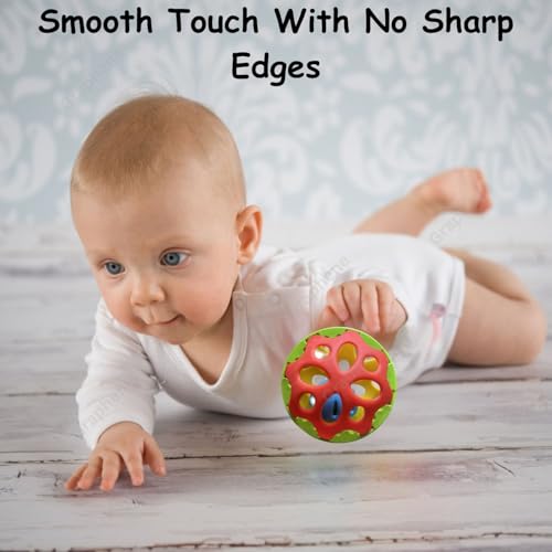 Image of Graphene Rattle Ball Non-Toxic Teether for Infants Babies Shaking Baby Ball Bath Toy Early Development Toy for New Born Infants (Multicolor) (Pack of 1)