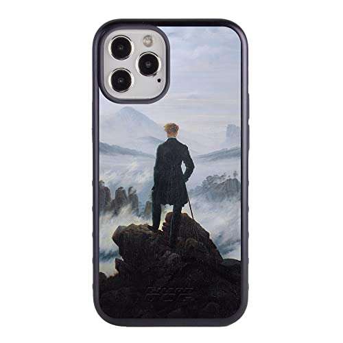 Guard Dog Famous Art Protective Hybrid Case For Iphone 12/12 Pro – Caspar David Friedrich – Wanderer Above The Sea Of Fog #TOP20