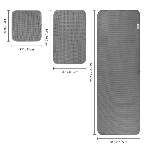 Variante de Polyte toallas de baño Pack de 6 - Grande 152,4×76,2 cm