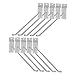 OFFSCH 32pcs Garage Tool Hanger Garage Holder Storage Hangers Supermarket Shelf Hook Panel Display Rack Hook Garage Tool Hooks Tools Repisas Commodity Peg Board Iron