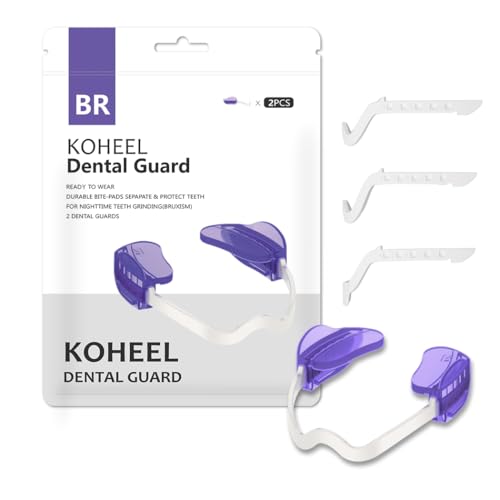 KOHEEL BR-PRO Adjustable Mouth Guard for Teeth Grinding and Clenching, No Boiling Night Guard, Stop Bruxism Dental Guard (2 Count)