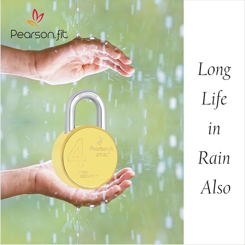 Image of 4 Lock 8 Same Keys XL+ 67mm 4 Layer Brass Finish Padlock for Home Shop Godown Bank Common Key Lock Model No- XL+67-Brass-4+8