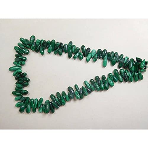Perles de malachite en goutte d'eau pour remplacer vos perles facettees