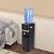 Top Loading Water Cooler Dispenser for 5 Gallon Bottles, 3 Temperatures with Hot, Room & Cold Spouts, Water Cooler with Child Safety Lock, LED Display with Empty Bottle Alert (Black)