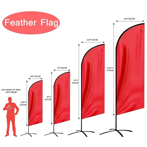 FSFLAG Personalisierte Anpassung Swooper Flagge, Werbung Feder Flagge, Teardrop Flagge, Rechteck Flagge, Benutzerdefinierte Banner, Schilder für Unternehmen und Schaufenster – Bild 3