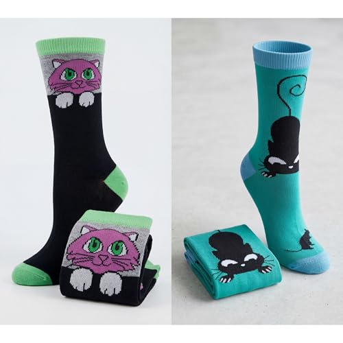 Image of Tipi Toe Women's Fun Patterned Dress Socks, 12-Pack Lightweight Colorful Crew Socks, Casual Novelty Assorted Designs