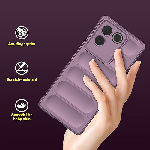 Image of Amazon Basics Back Case Cover for Vivo T2 Pro 5G (Silicone Lavender)